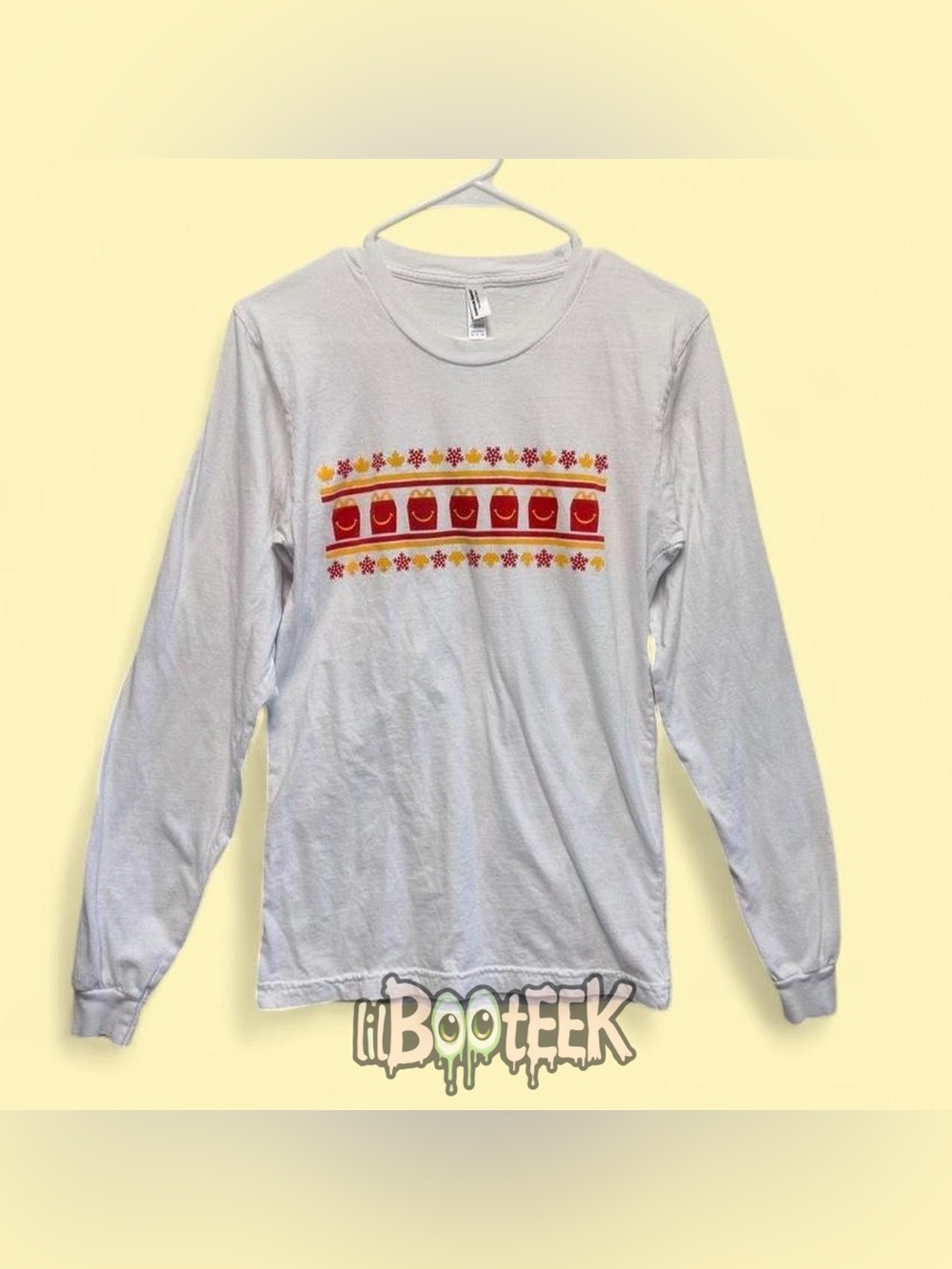 American Apparel SM Long Sleeve Limted Edition Holiday McDonald’s Shirt